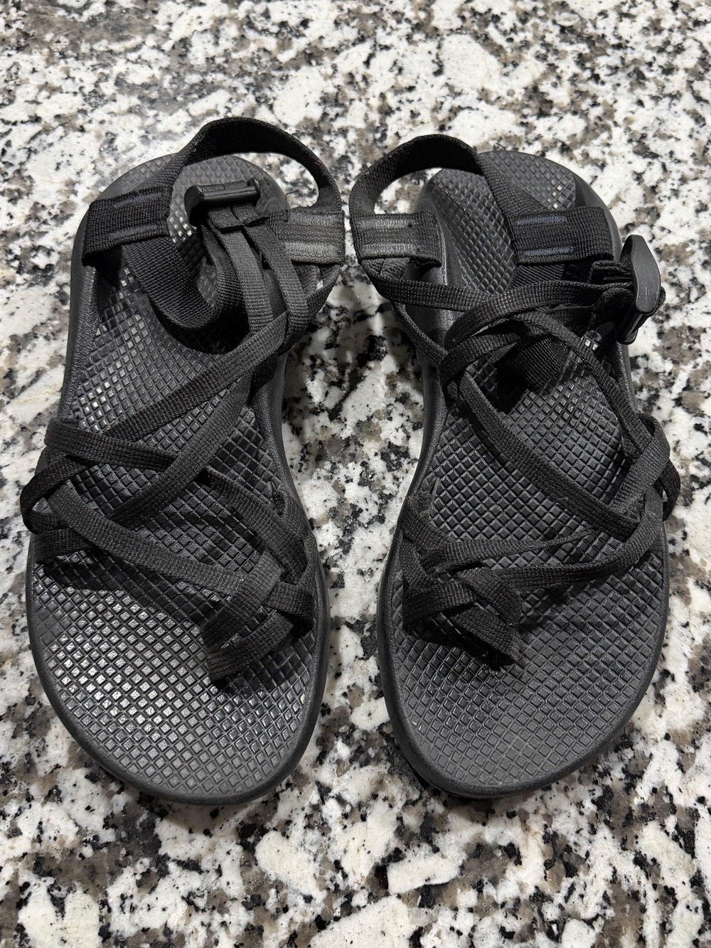 Chaco Black Strappy Trail Sandals